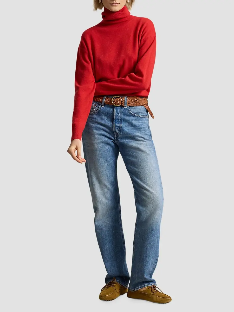 Polo Ralph Lauren Women's Cashmere Turtleneck Sweater | Thumbnail 2 Polo Ralph Lauren Women's Cashmere Turtleneck Sweater | Thumbnail 2