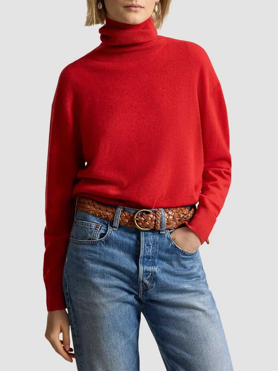 Polo Ralph Lauren Women's Cashmere Turtleneck Sweater | Thumbnail 4 Polo Ralph Lauren Women's Cashmere Turtleneck Sweater | Thumbnail 4