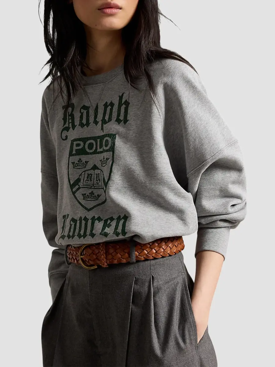 Polo Ralph Lauren Women's Cotton-Blend Crewneck Sweatshirt | Thumbnail 4 Polo Ralph Lauren Women's Cotton-Blend Crewneck Sweatshirt | Thumbnail 4