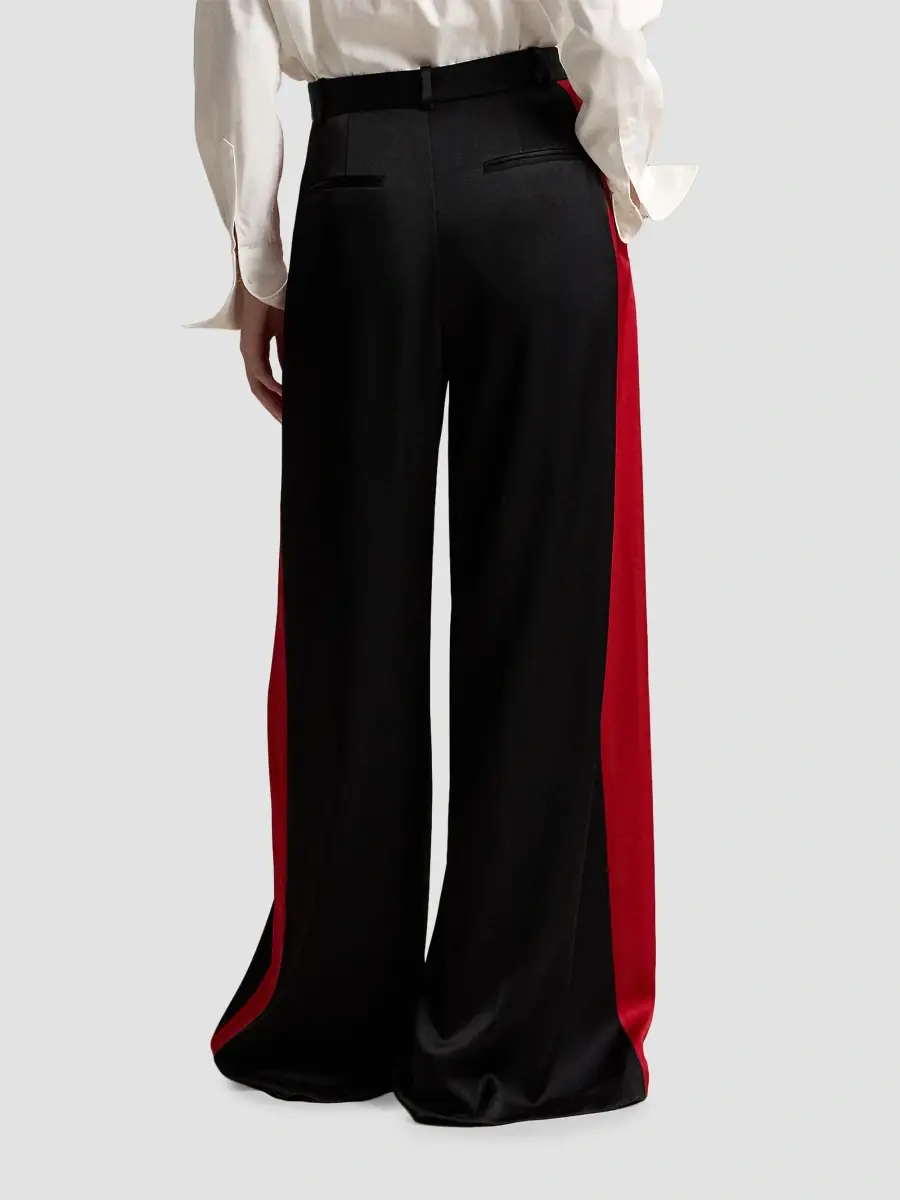 Polo Ralph Lauren Women's Crepe Wide-Leg Tuxedo Pants | Thumbnail 3 Polo Ralph Lauren Women's Crepe Wide-Leg Tuxedo Pants | Thumbnail 3