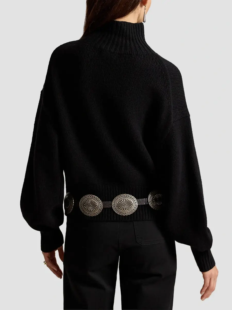 Polo Ralph Lauren Women's Cashmere Funnel-Neck Sweater | Thumbnail 3 Polo Ralph Lauren Women's Cashmere Funnel-Neck Sweater | Thumbnail 3