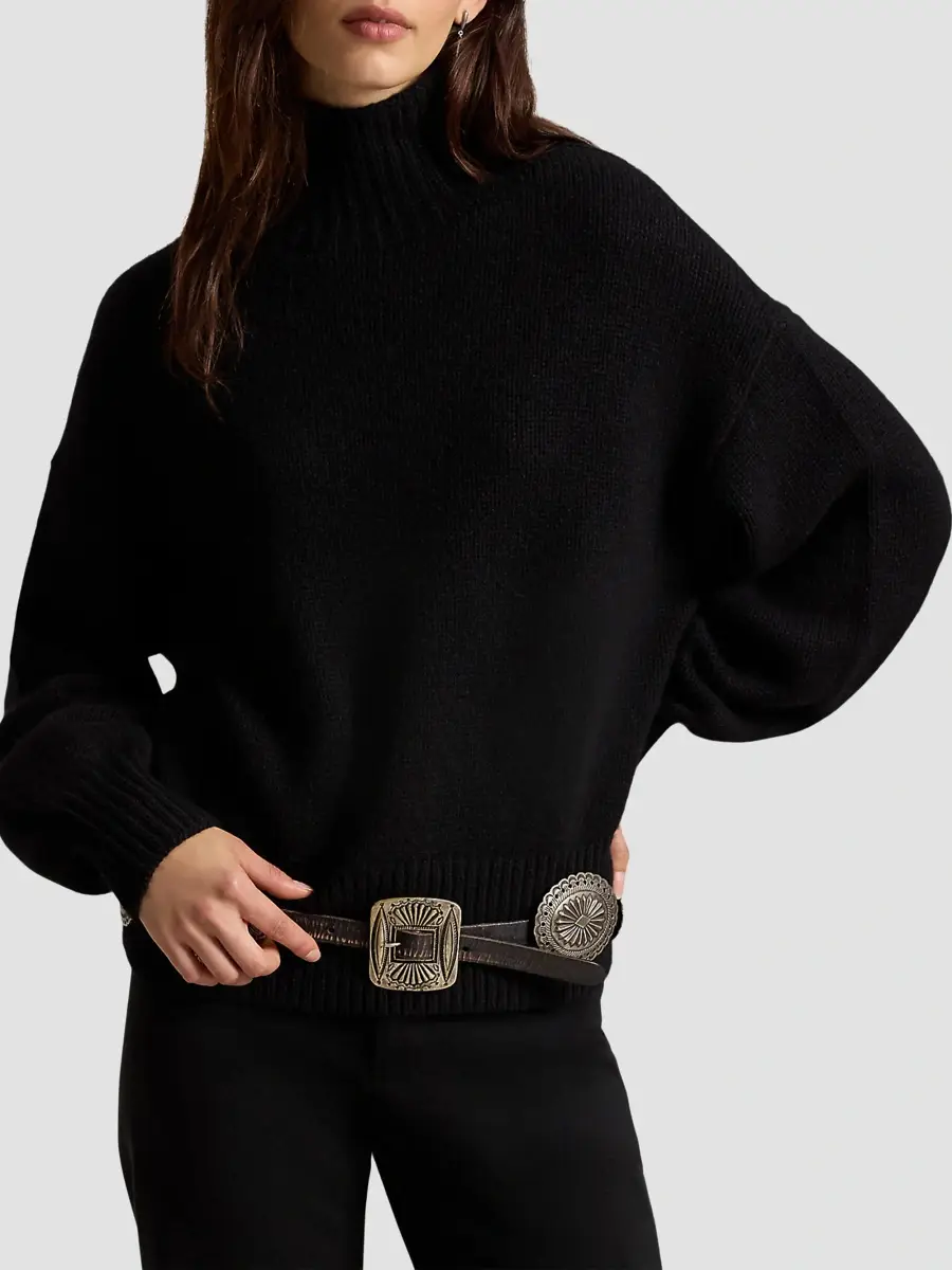 Polo Ralph Lauren Women's Cashmere Funnel-Neck Sweater | Thumbnail 4 Polo Ralph Lauren Women's Cashmere Funnel-Neck Sweater | Thumbnail 4