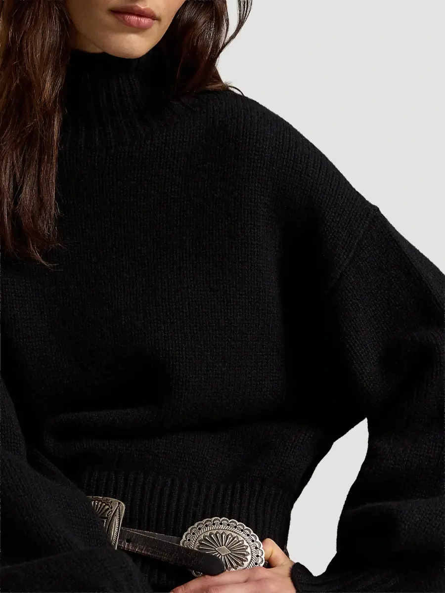 Polo Ralph Lauren Women's Cashmere Funnel-Neck Sweater | Thumbnail 5 Polo Ralph Lauren Women's Cashmere Funnel-Neck Sweater | Thumbnail 5