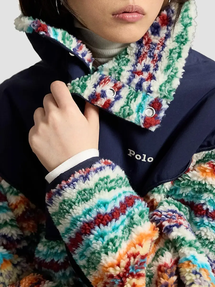 Polo Ralph Lauren Women's Jaquard High-Pile Fleece Jacket | Thumbnail 5 Polo Ralph Lauren Women's Jaquard High-Pile Fleece Jacket | Thumbnail 5