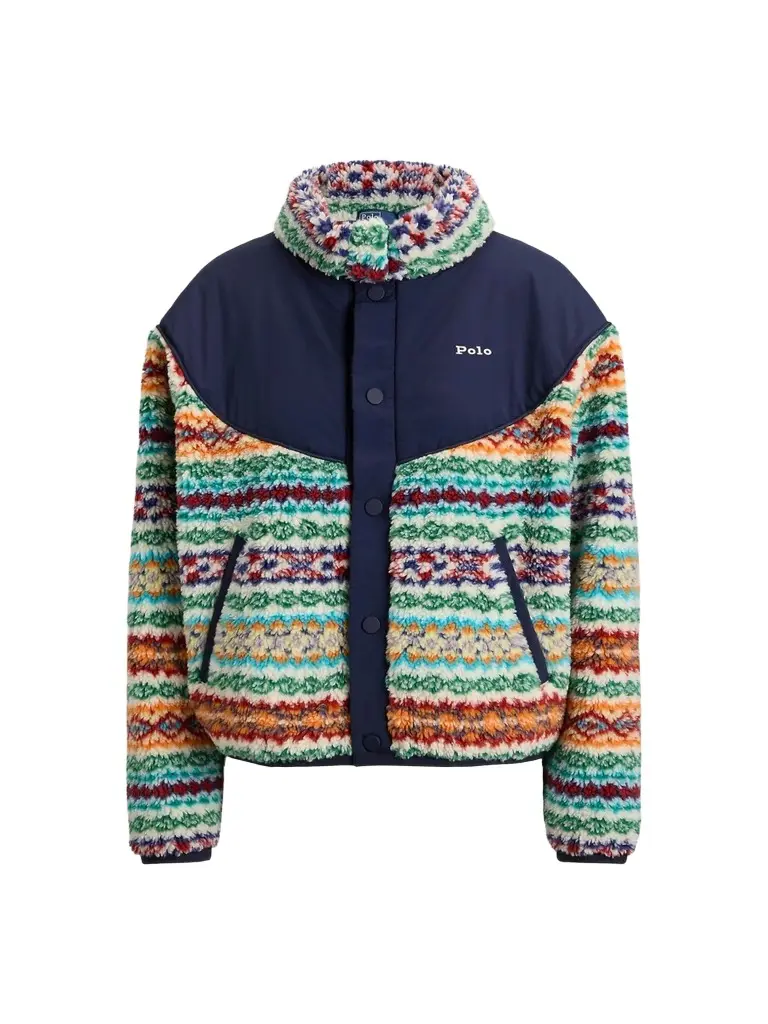 Polo Ralph Lauren Women's Jaquard High-Pile Fleece Jacket
