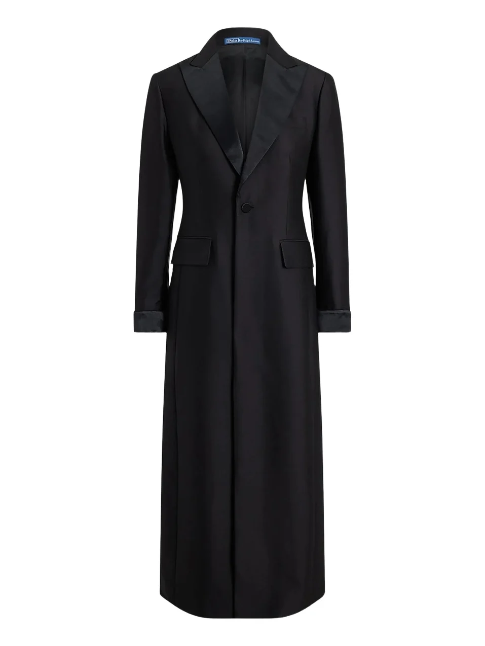 Women's Wool-Silk-Crepe Longline Sport Coat Women's Wool-Silk-Crepe Longline Sport Coat