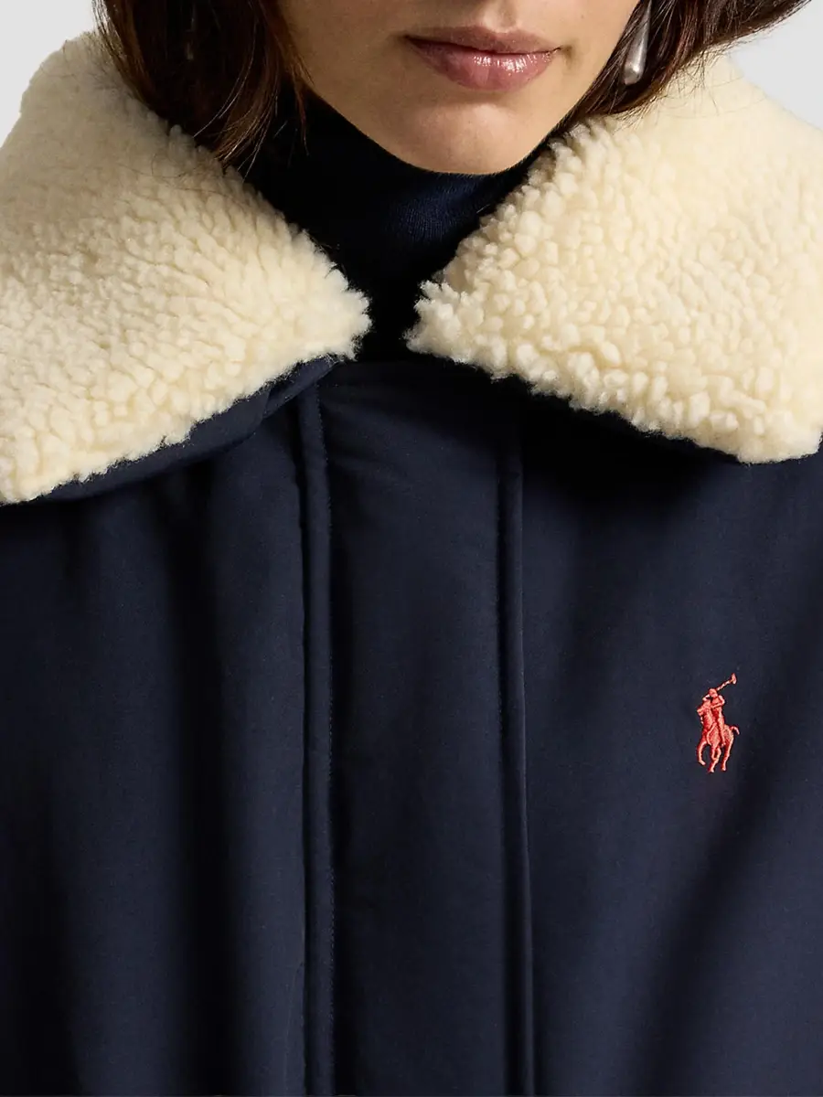 Polo Ralph Lauren Women's Matte Woven Down Bomber Jacket | Thumbnail 6 Polo Ralph Lauren Women's Matte Woven Down Bomber Jacket | Thumbnail 6