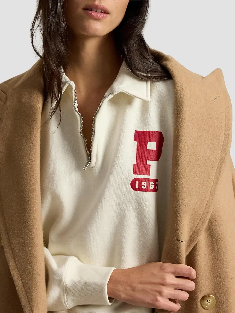 Polo Ralph Lauren Women's Vintage Fleece Quarter-Zip Sweatshirt | Thumbnail 5 Polo Ralph Lauren Women's Vintage Fleece Quarter-Zip Sweatshirt | Thumbnail 5