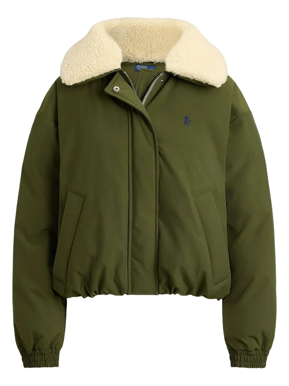 Polo Ralph Lauren Women's Matte Woven Down Bomber Jacket