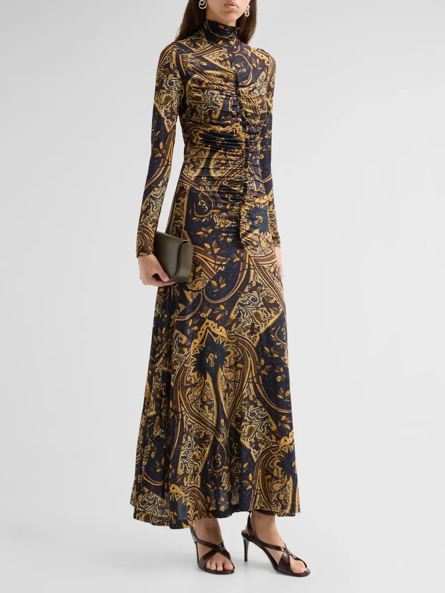 Ulla Johnson Women's Ida Gathered Seam Maxi Dress | Thumbnail 4 Ulla Johnson Women's Ida Gathered Seam Maxi Dress | Thumbnail 4