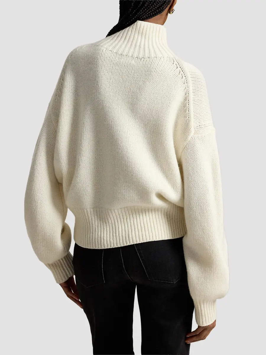 Polo Ralph Lauren Women's Cashmere Funnel-Neck Sweater | Thumbnail 3 Polo Ralph Lauren Women's Cashmere Funnel-Neck Sweater | Thumbnail 3
