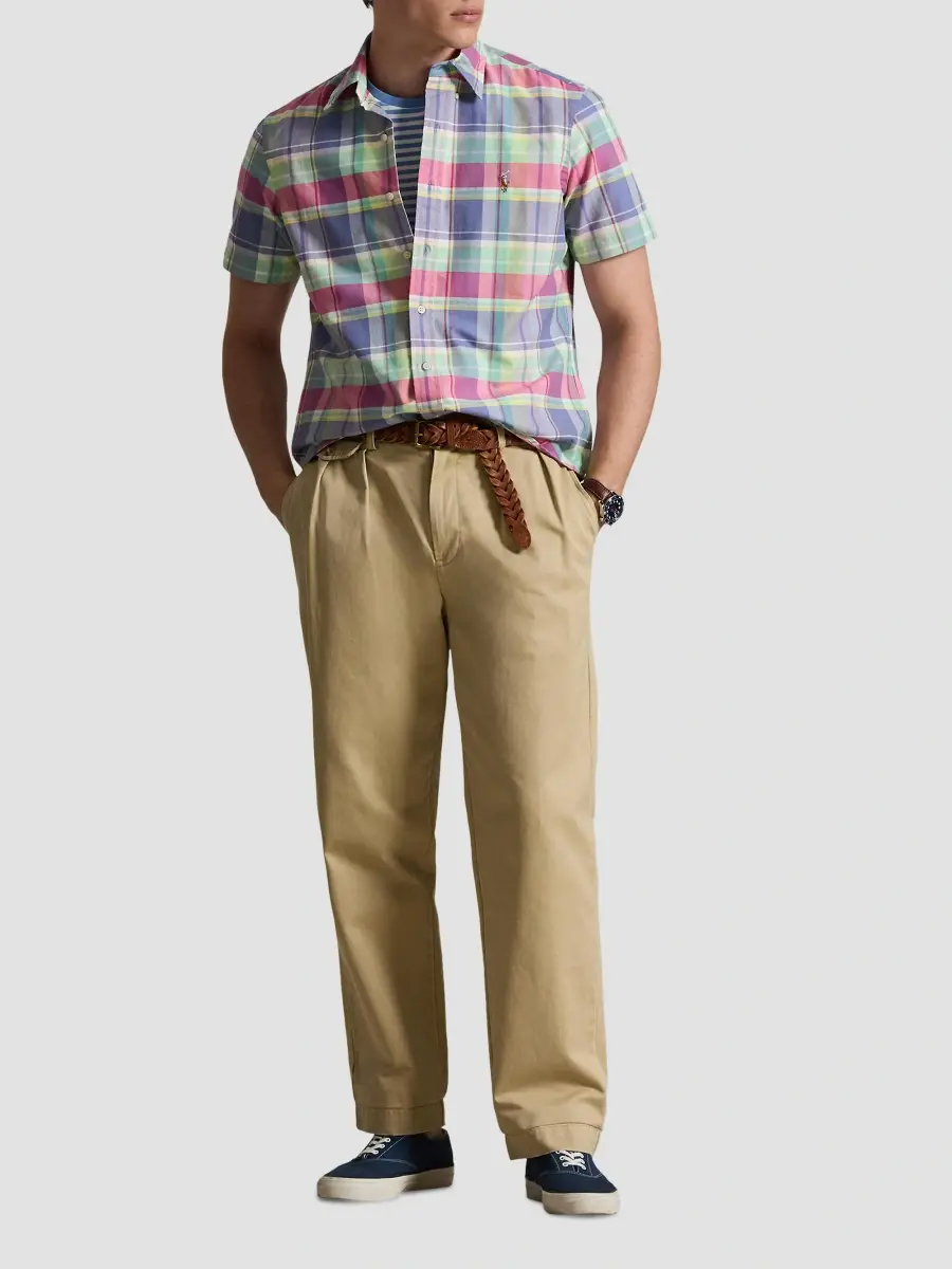 Polo Ralph Lauren Men's Plaid Stretch-Cotton Oxford Shirt | Thumbnail 2 Polo Ralph Lauren Men's Plaid Stretch-Cotton Oxford Shirt | Thumbnail 2