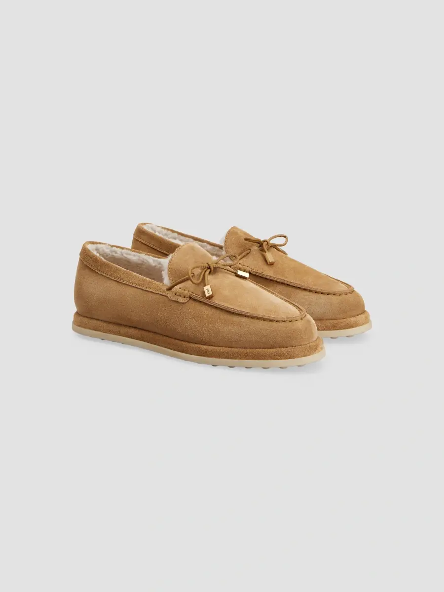 Tod's Women's Shearling-Lined Suede Loafers | Thumbnail 2