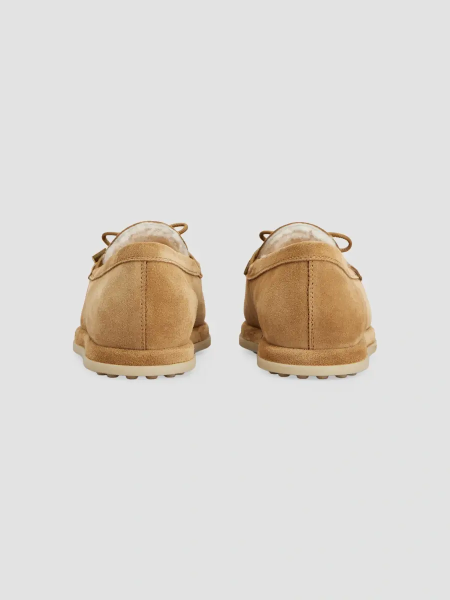 Tod's Women's Shearling-Lined Suede Loafers | Thumbnail 3