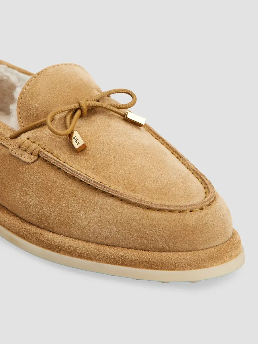 Tod's Women's Shearling-Lined Suede Loafers | Thumbnail 6