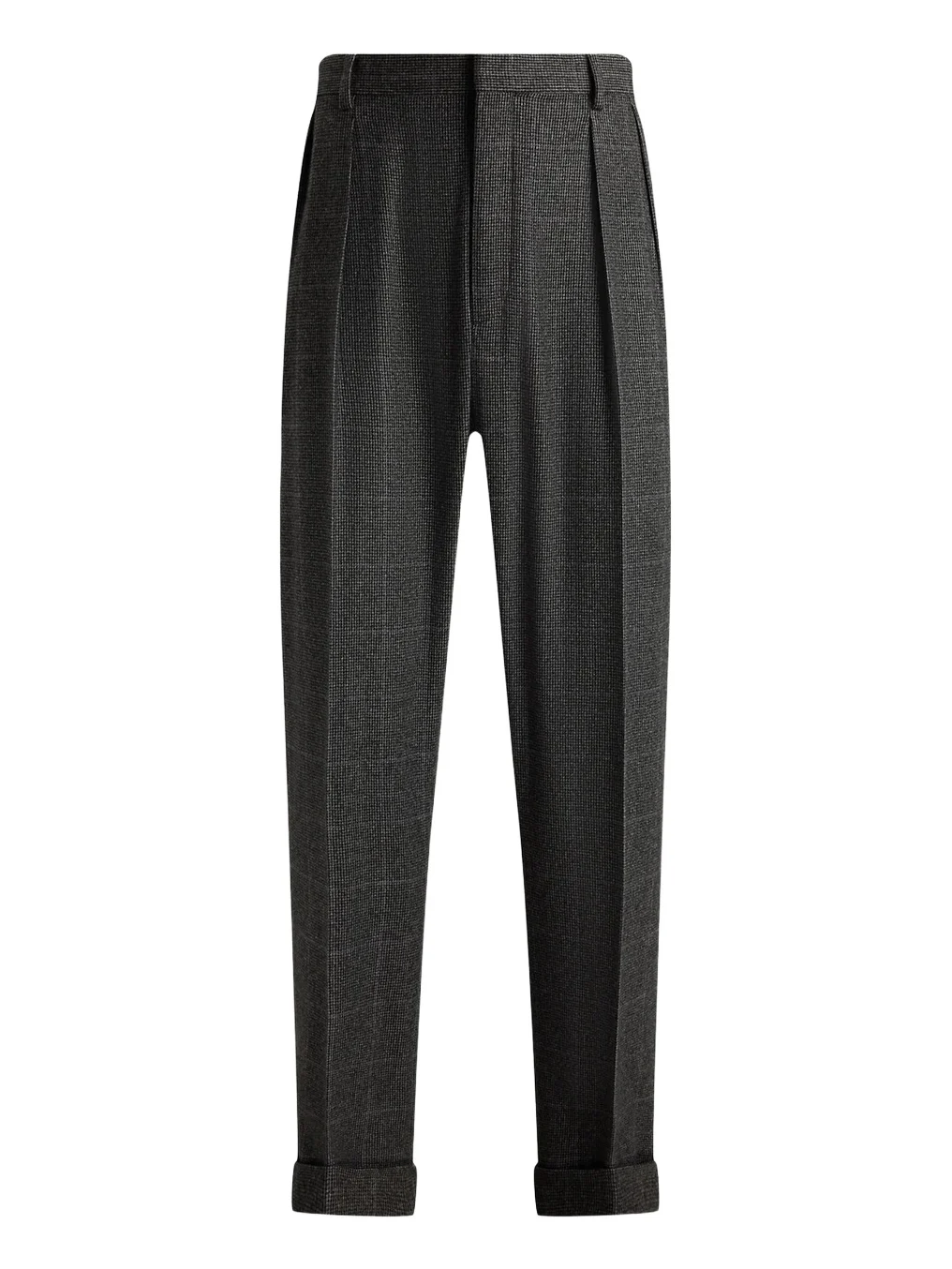 Men's Glenn Checked Wool-Cashmere Trousers Men's Glenn Checked Wool-Cashmere Trousers