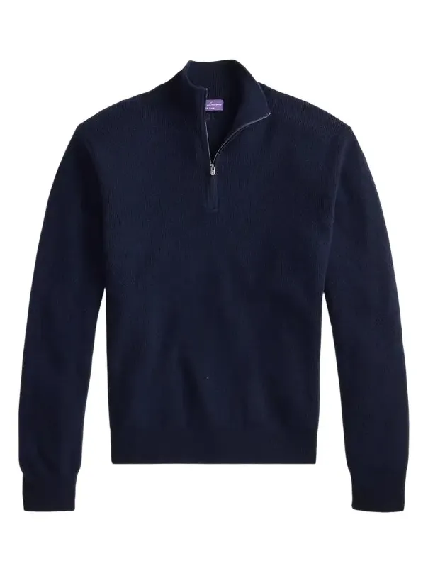 Men's Cashmere Quarter-Zip Sweater