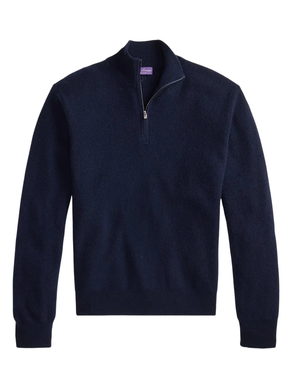 Men's Cashmere Quarter-Zip Sweater Men's Cashmere Quarter-Zip Sweater