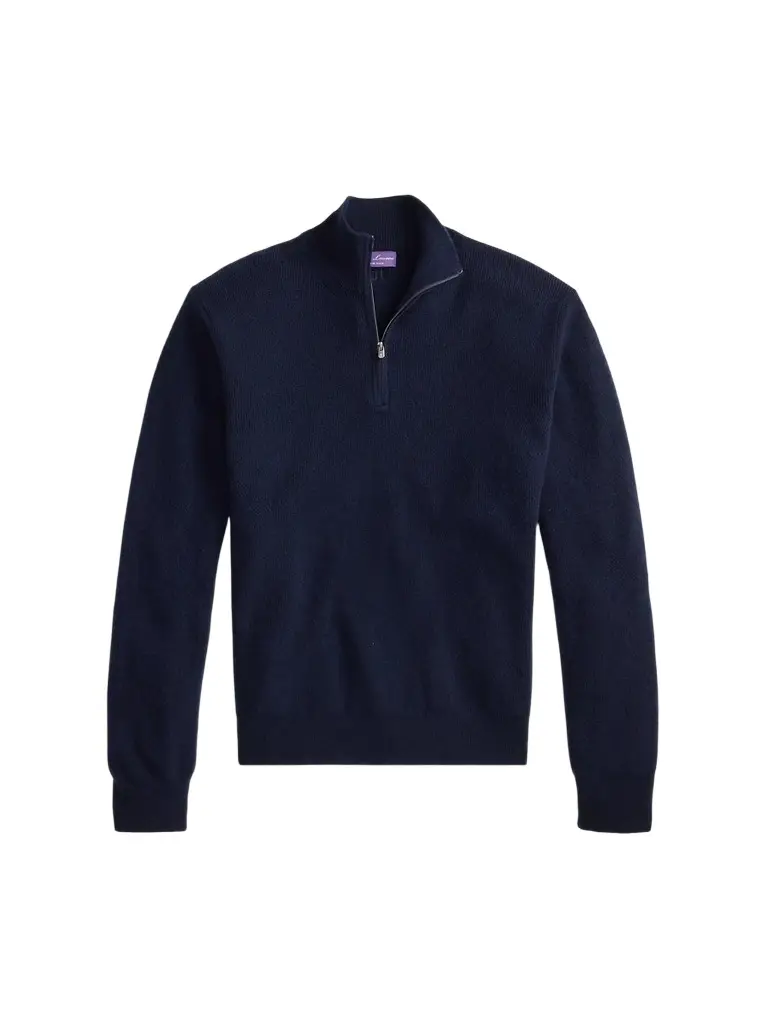 Ralph Lauren Purple Label Men's Cashmere Quarter-Zip Sweater