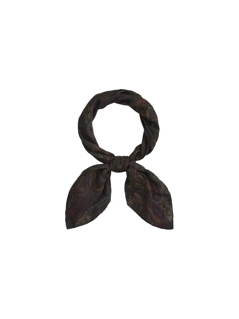Men's Paisley Wool-Silk Neck Scarf
