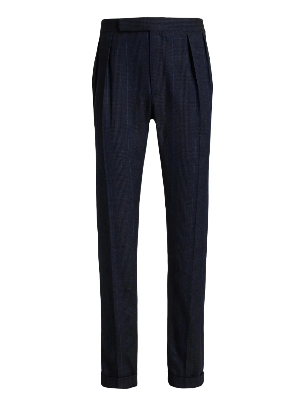 Men's Gregory Glen-Checked Cashmere Straight Trousers Men's Gregory Glen-Checked Cashmere Straight Trousers