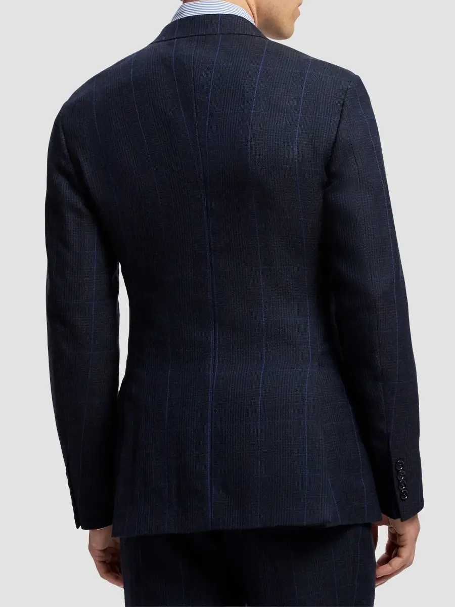 Ralph Lauren Purple Label Men's Kent Grid-Check Cashmere Jacket | Thumbnail 3