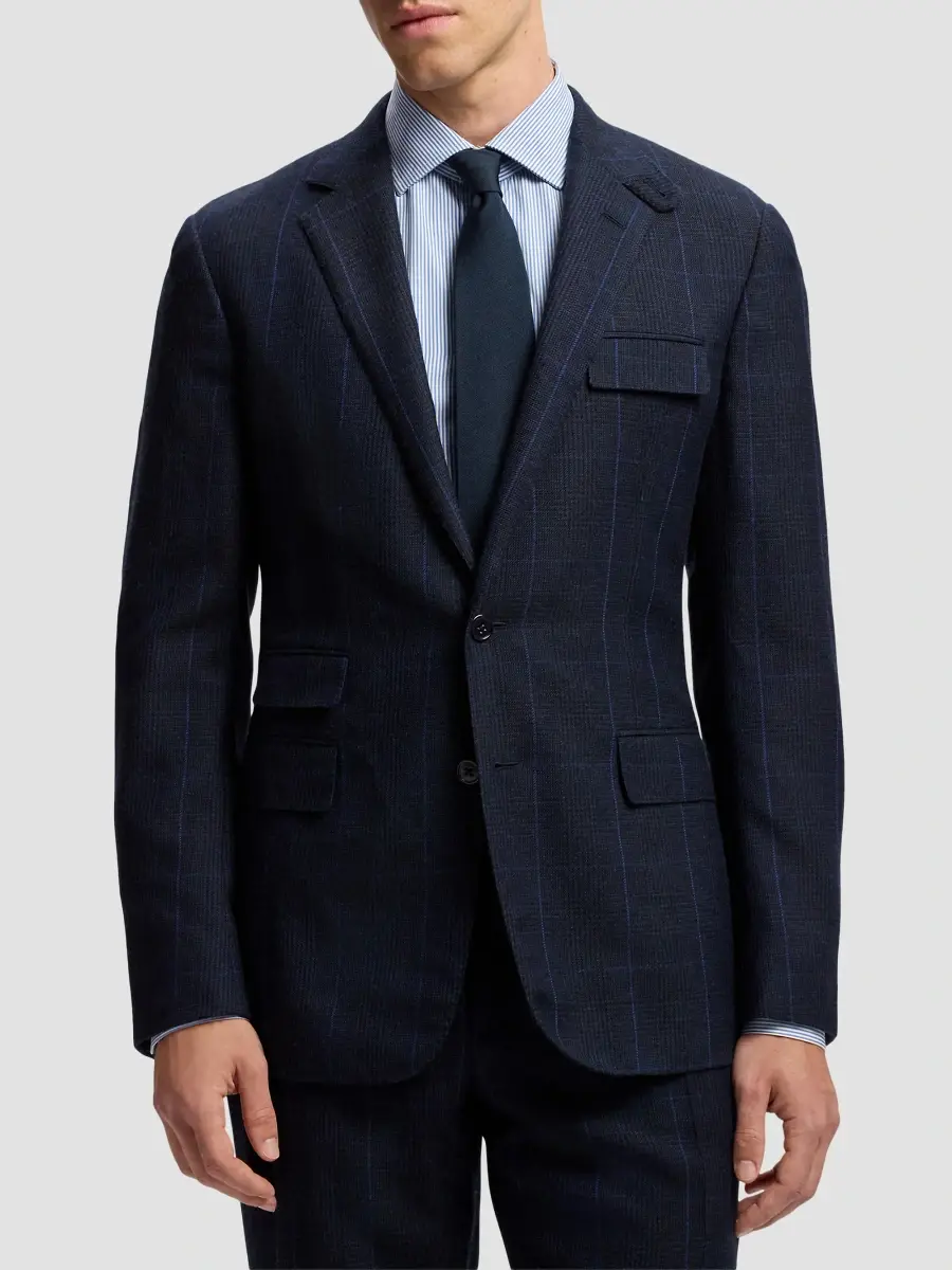 Ralph Lauren Purple Label Men's Kent Grid-Check Cashmere Jacket | Thumbnail 4