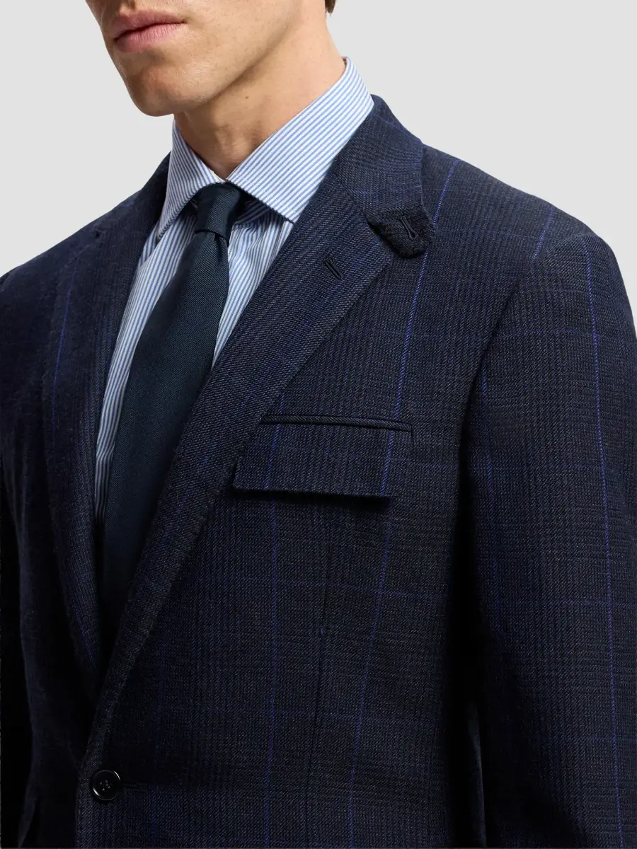 Ralph Lauren Purple Label Men's Kent Grid-Check Cashmere Jacket | Thumbnail 5