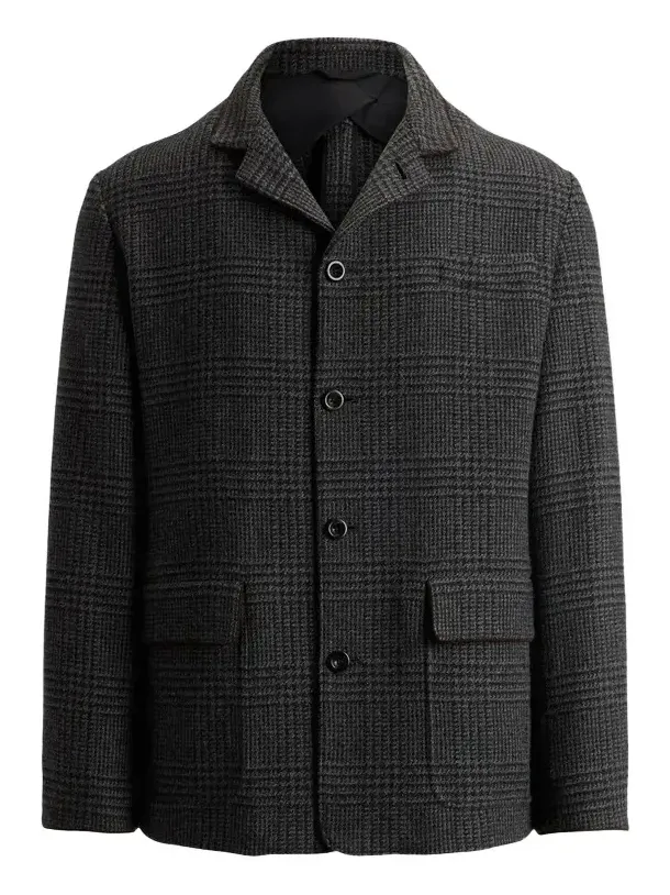 Ralph Lauren Purple Label Men's The Stables Glen Check Wool-Cashmere Jacket