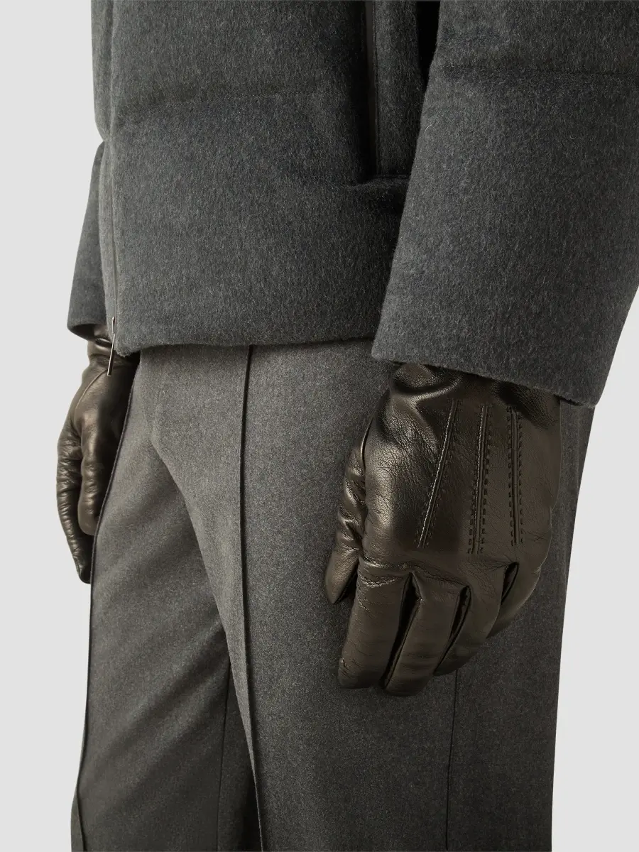 Zegna Men's Leather Gloves | Thumbnail 2 Zegna Men's Leather Gloves | Thumbnail 2