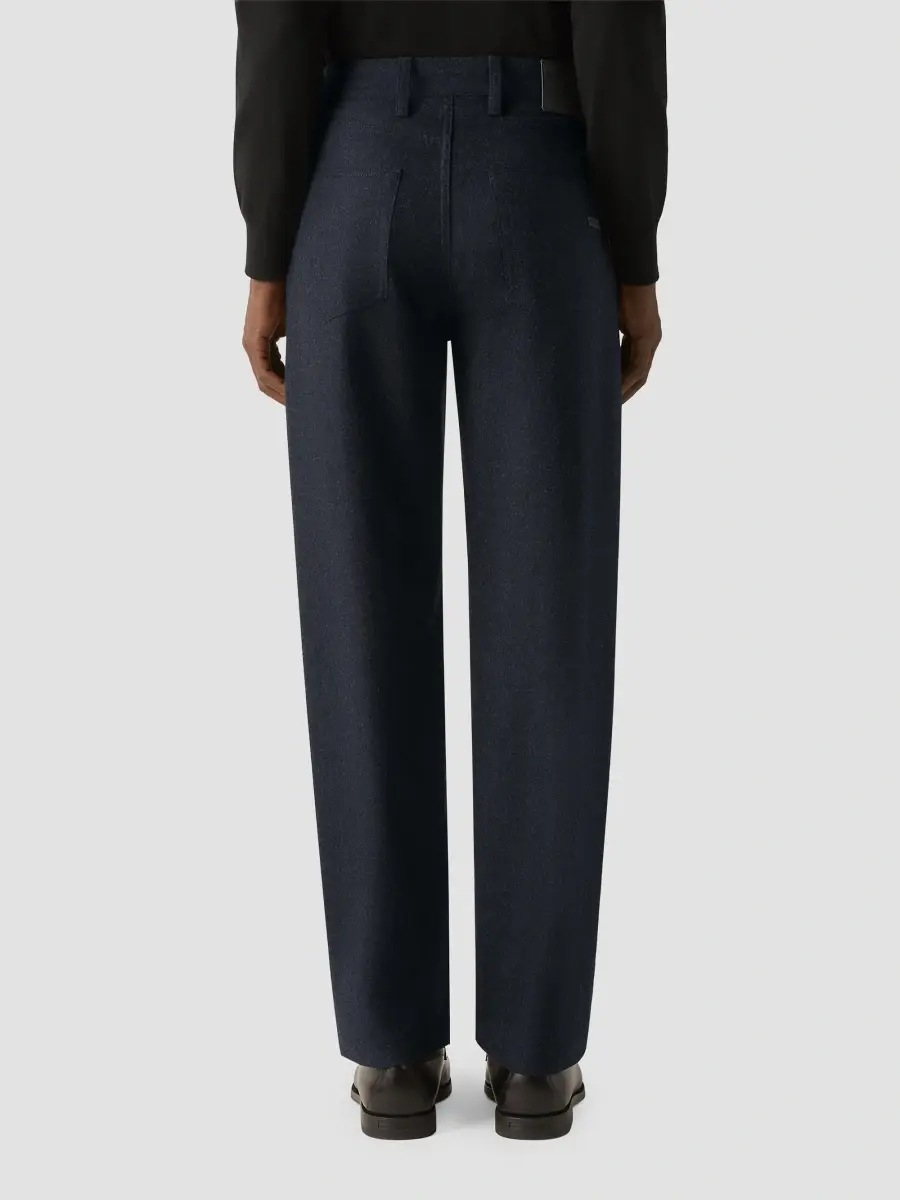 Zegna Men's Wool and Cashmere Roccia Pants | Thumbnail 4