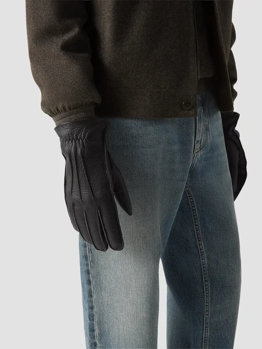 Zegna Men's Deerskin Gloves | Thumbnail 2