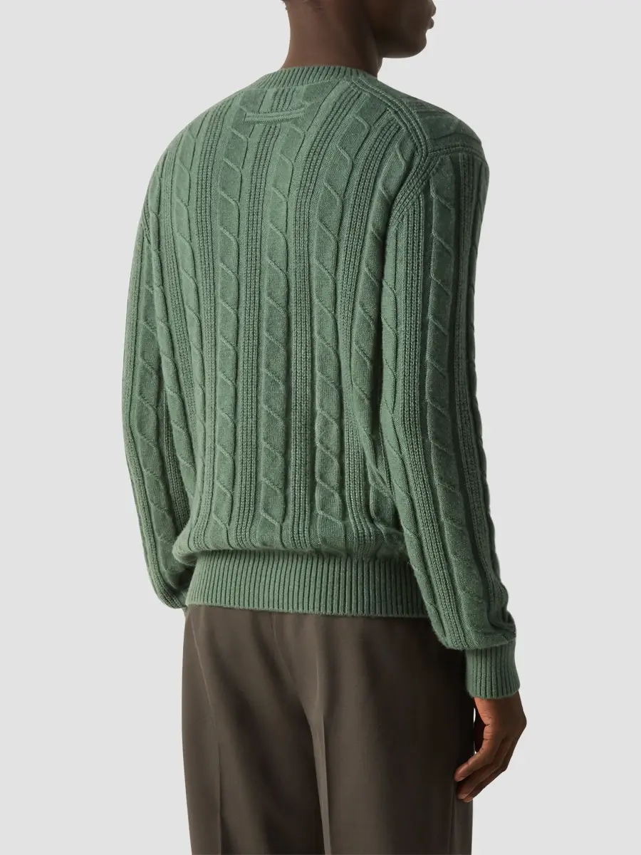 Zegna Men's Oasi Cashmere Crewneck Sweater | Thumbnail 3