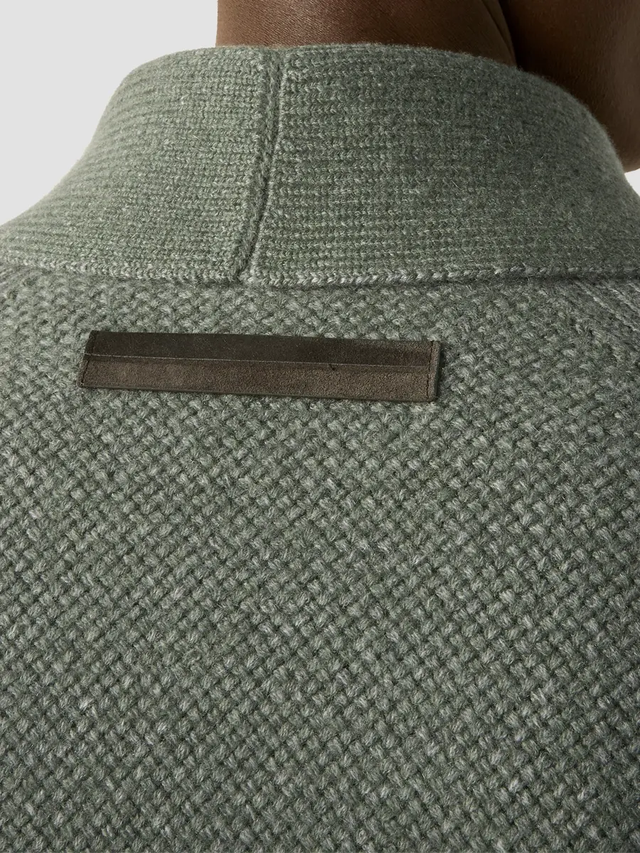 Zegna Men's Cashmere and Wool Jacket - Light Green | Thumbnail 5 Zegna Men's Cashmere and Wool Jacket - Light Green | Thumbnail 5
