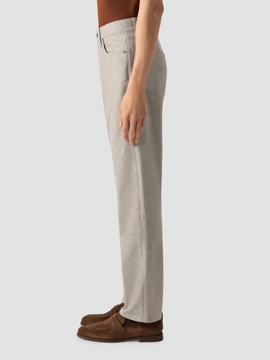 Zegna Men's Wool and Cashmere Roccia Pants | Thumbnail 3