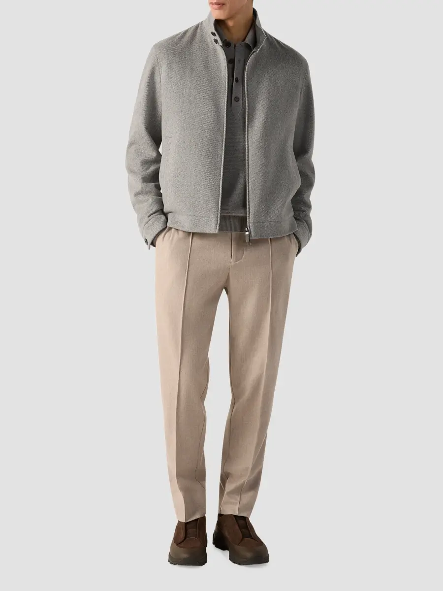 Zegna Men's Oasi Cashmere Polo Shirt | Thumbnail 6 Zegna Men's Oasi Cashmere Polo Shirt | Thumbnail 6