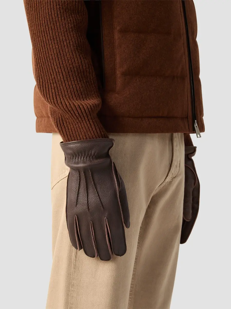 Zegna Men's Deerskin Gloves | Thumbnail 2
