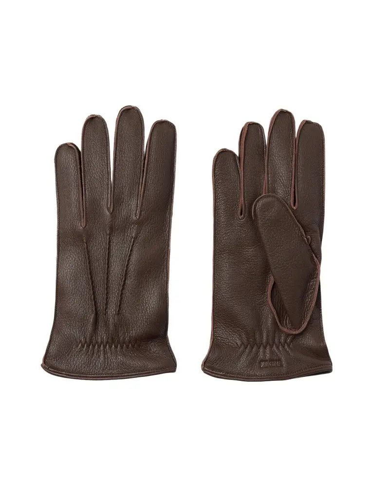 Zegna Men's Deerskin Gloves