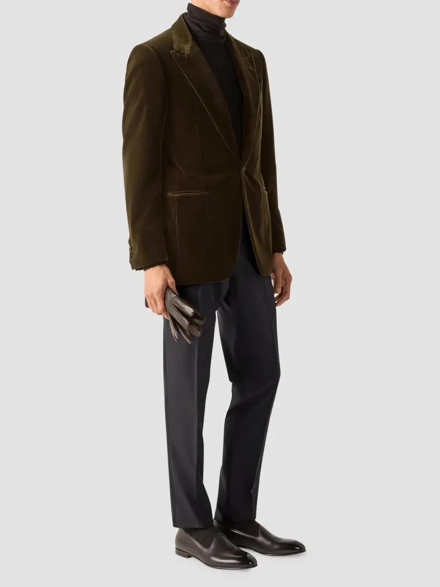 Zegna Men's Cotton Evening Jacket | Thumbnail 2 Zegna Men's Cotton Evening Jacket | Thumbnail 2