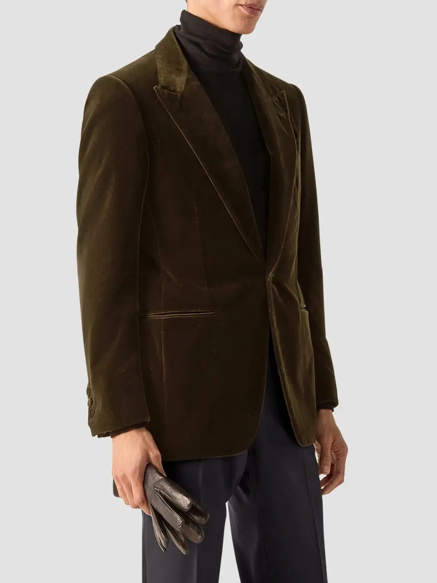 Zegna Men's Cotton Evening Jacket | Thumbnail 3 Zegna Men's Cotton Evening Jacket | Thumbnail 3