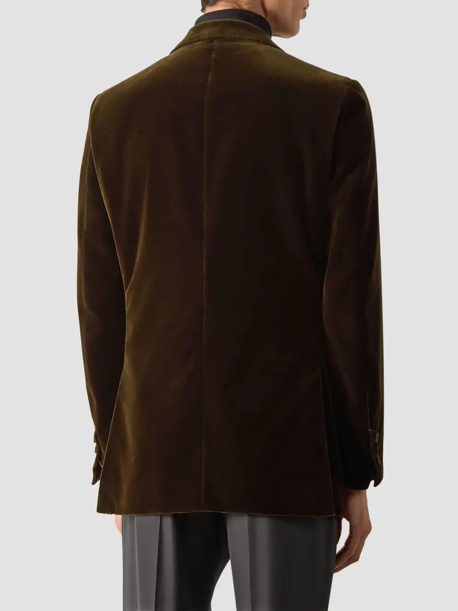 Zegna Men's Cotton Evening Jacket | Thumbnail 4 Zegna Men's Cotton Evening Jacket | Thumbnail 4