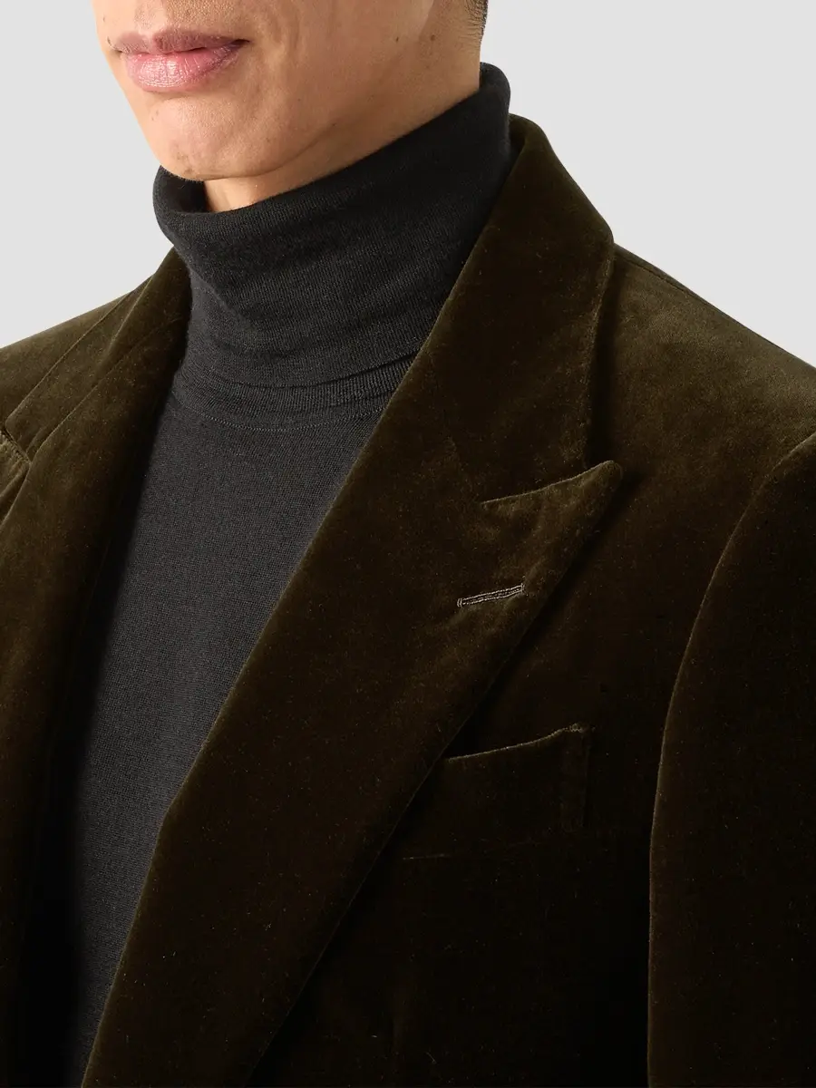 Zegna Men's Cotton Evening Jacket | Thumbnail 5 Zegna Men's Cotton Evening Jacket | Thumbnail 5