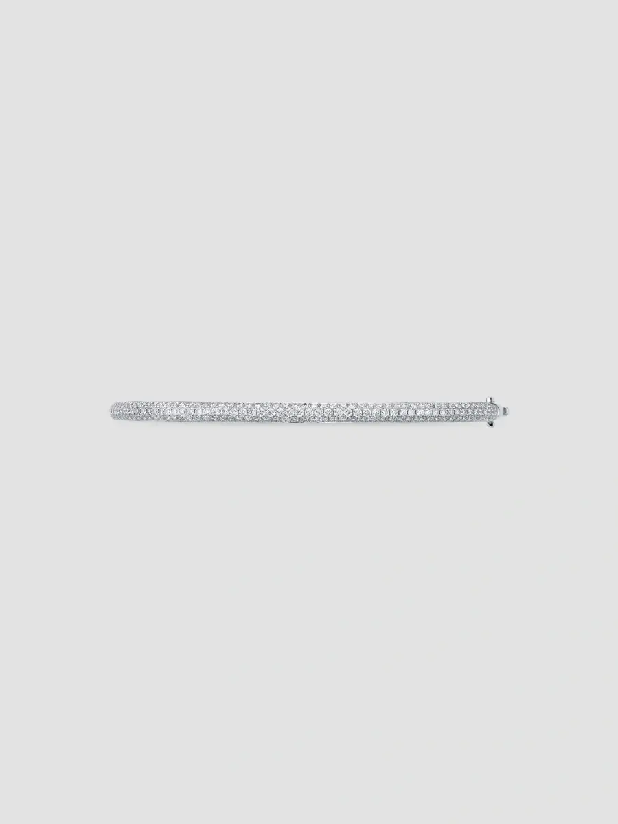 Mémoire Women's 18K White Gold & 1.39-1.45 TCW Diamond Bangle | Thumbnail 2