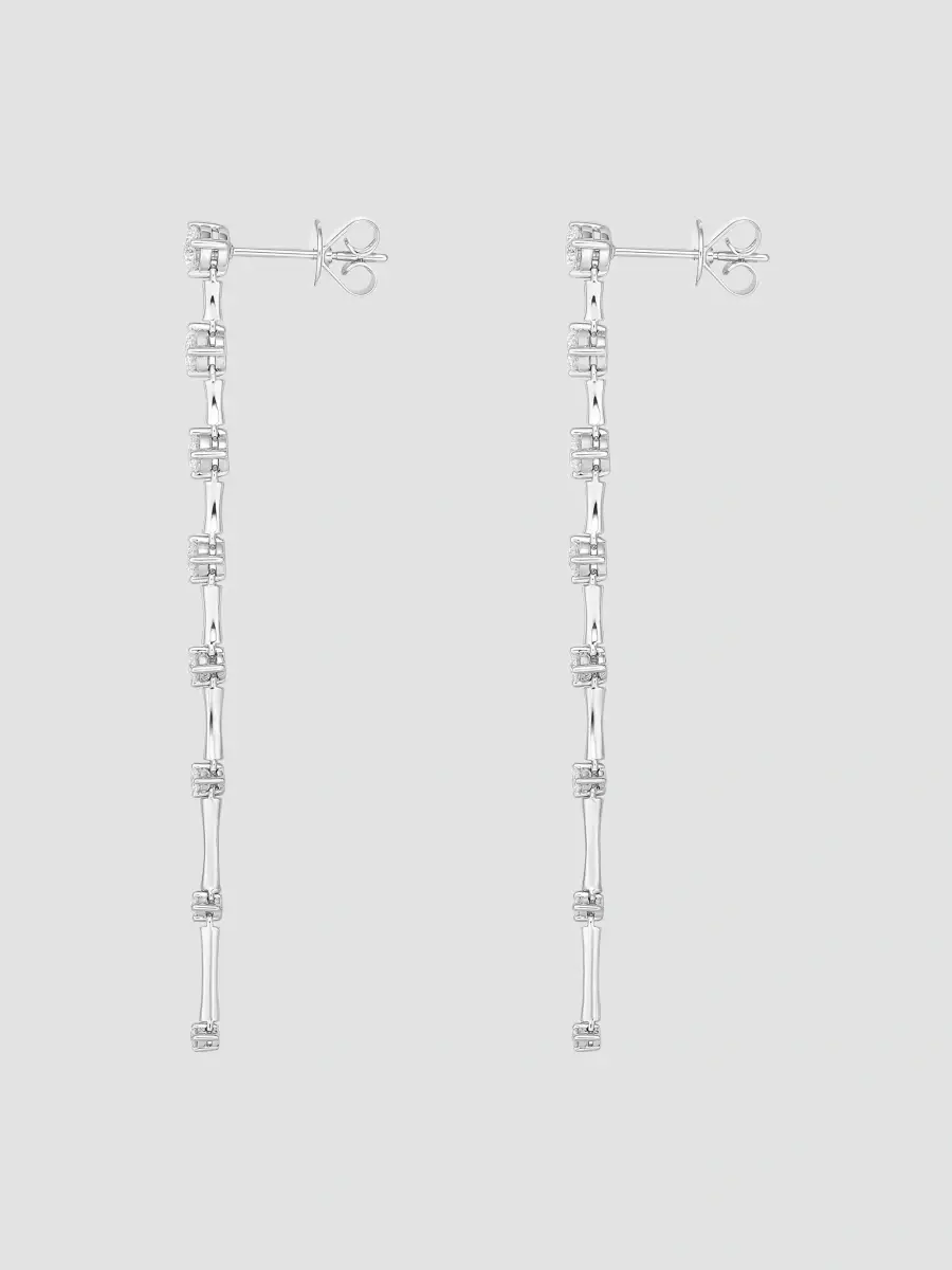 Mémoire Women's Cadence 18K White Gold & 1.67-1.75 TCW Diamond Drop Earrings | Thumbnail 2 Mémoire Women's Cadence 18K White Gold & 1.67-1.75 TCW Diamond Drop Earrings | Thumbnail 2