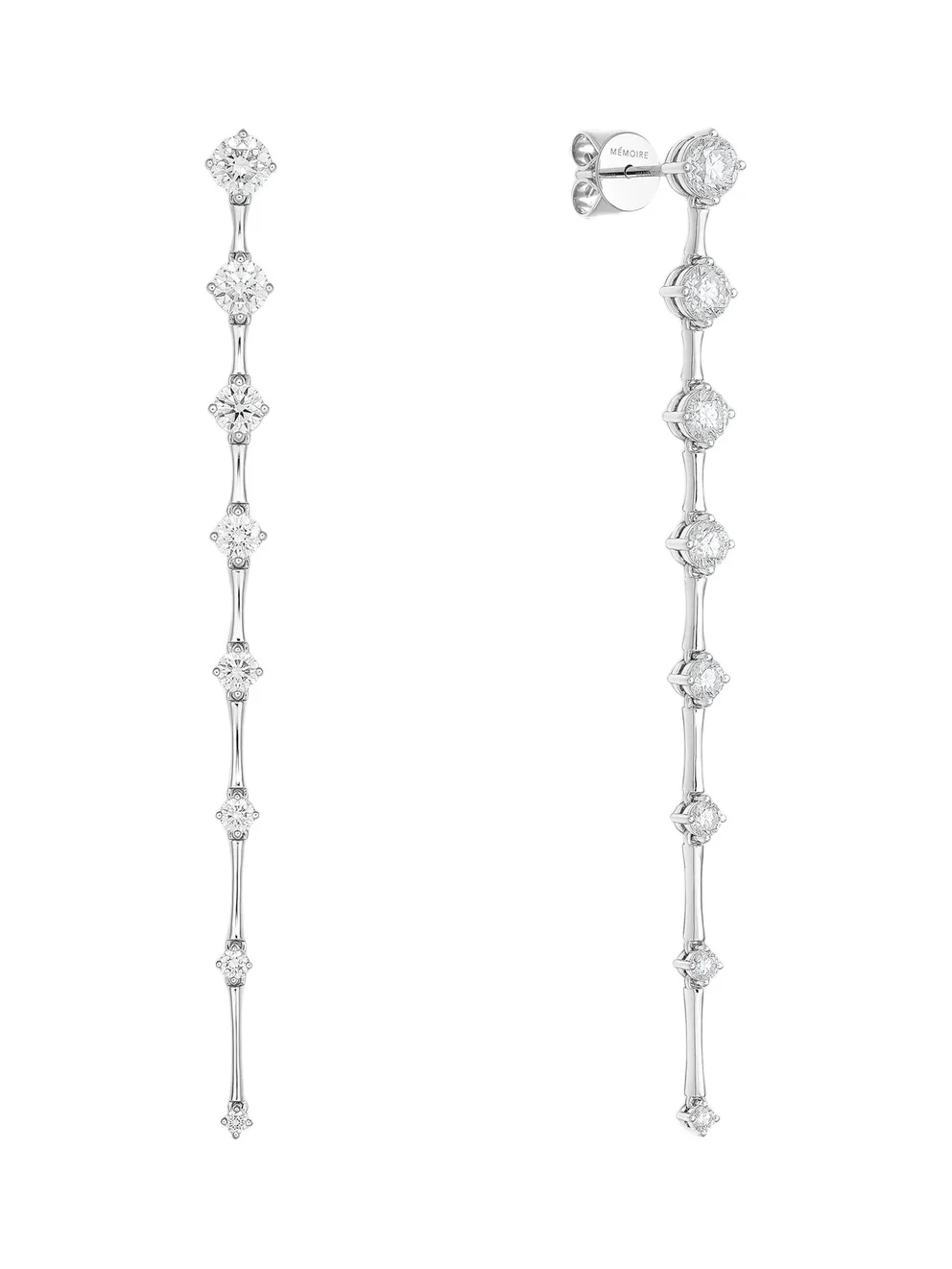 Mémoire Women's Cadence 18K White Gold & 1.67-1.75 TCW Diamond Drop Earrings