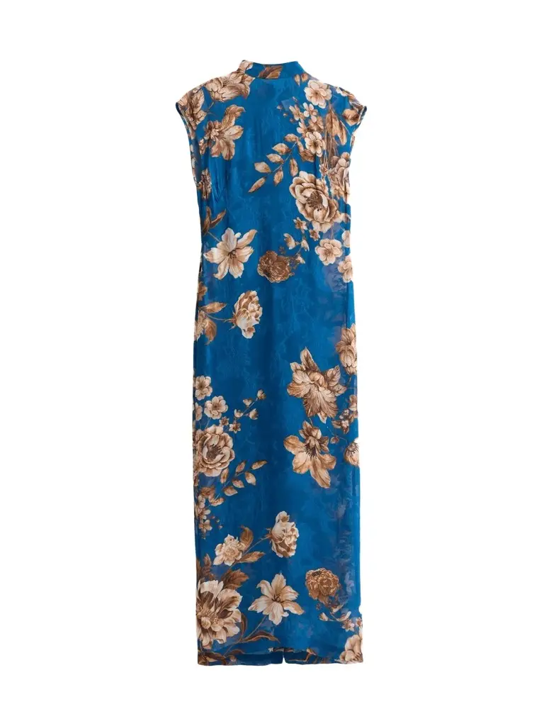 Hemant & Nandita Women's Floral Sheath Midi Dress