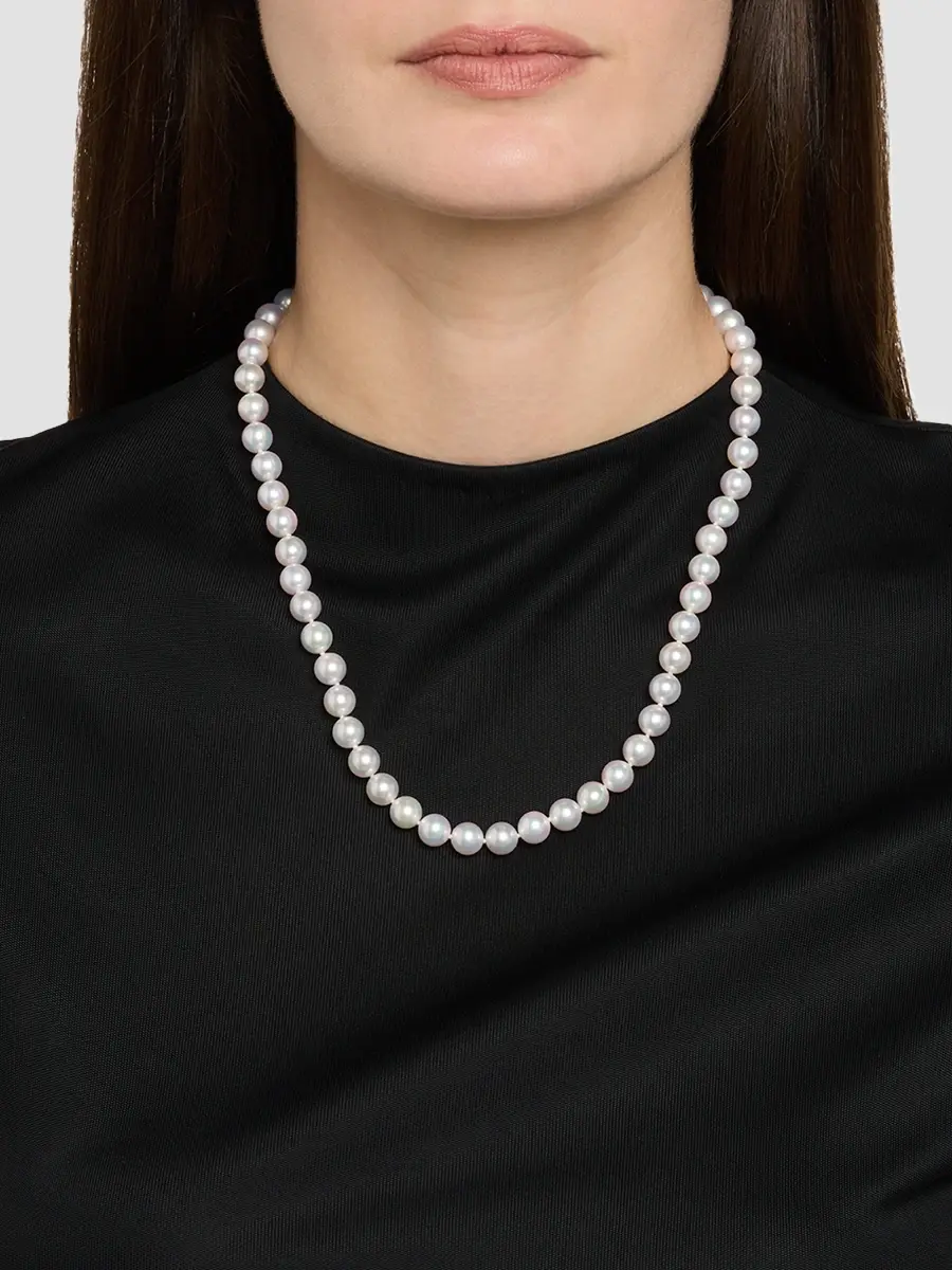 Belpearl Women's 18K White Gold & Akoya Pearl Necklace/8MM-8.5MM | Thumbnail 2 Belpearl Women's 18K White Gold & Akoya Pearl Necklace/8MM-8.5MM | Thumbnail 2