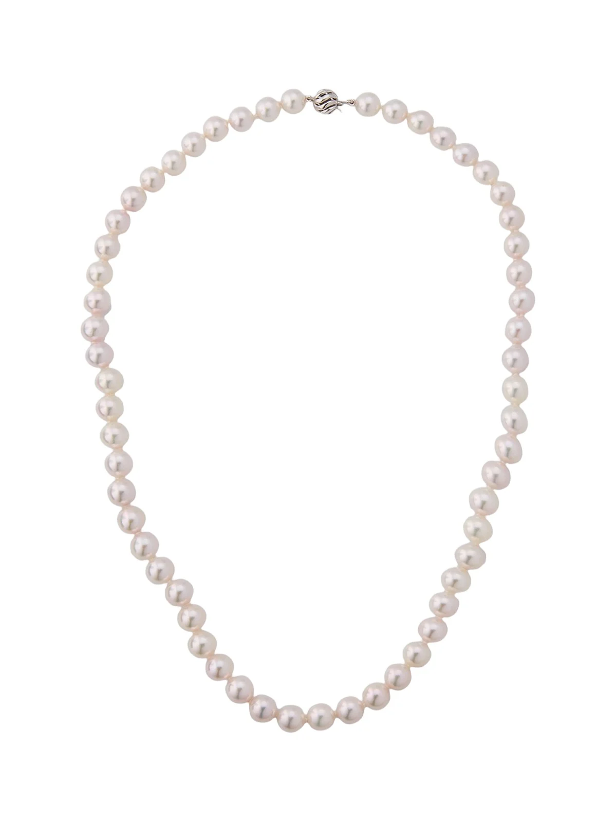 Belpearl Women's 18K White Gold & Akoya Pearl Necklace/8MM-8.5MM