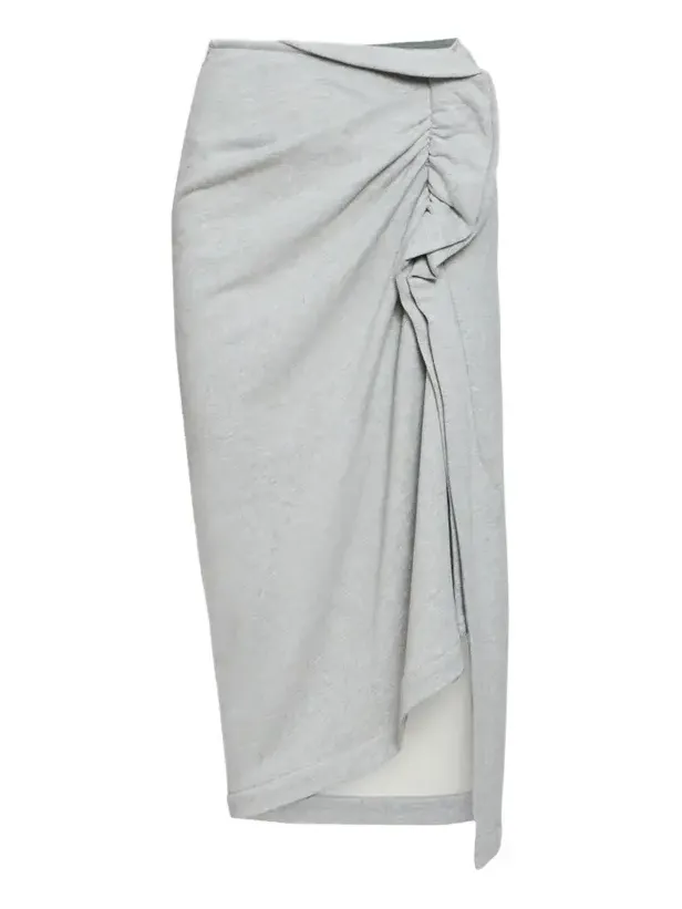 Dries Van Noten Women's Hanam Ruffle Jersey Midi Skirt