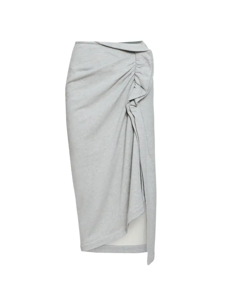 Dries Van Noten Women's Hanam Ruffle Jersey Midi Skirt